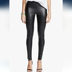 Commando Women's Perfect Control High Waist Faux Leather Leggings Size Small